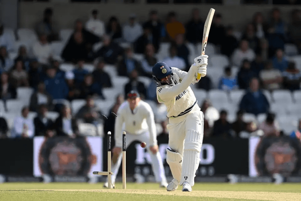 Jasprit Bumrah loses his middle stump courtesy of Josh Tongue